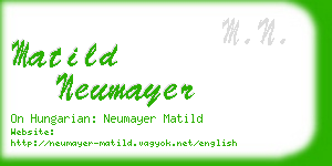 matild neumayer business card